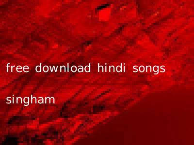free download hindi songs singham