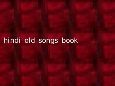 hindi old songs book