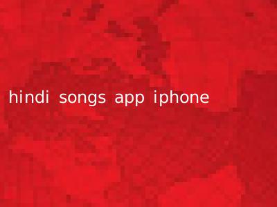 hindi songs app iphone