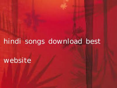 hindi songs download best website