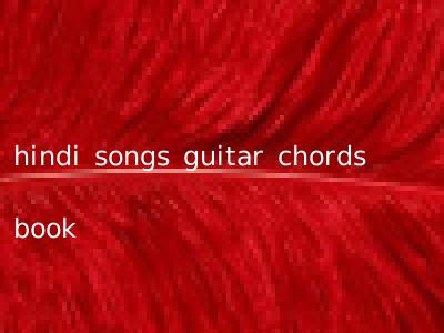 hindi songs guitar chords book