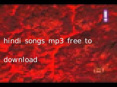 hindi songs mp3 free to download